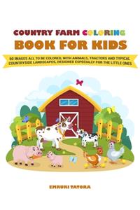 Country Farm Coloring Book For Kids