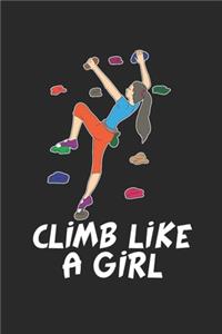 Klettern Bouldern Notizbuch