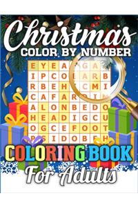 Christmas Color By Number Coloring Book for adult