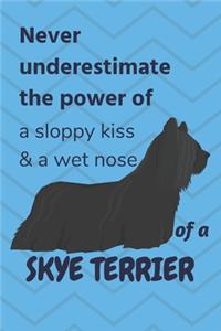Never underestimate the power of a sloppy kiss & a wet nose of a Skye Terrier