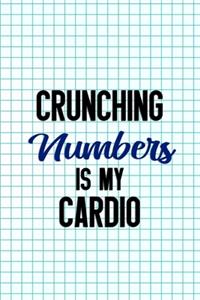 Crunching Numbers Is My Cardio: Accountant Notebook Journal Composition Blank Lined Diary Notepad 120 Pages Paperback Squares