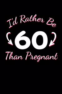 I'd Rather Be 60 Than Pregnant