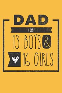 DAD of 13 BOYS & 16 GIRLS