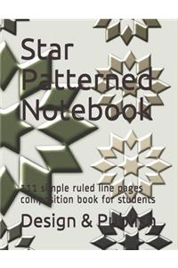Star Patterned Notebook