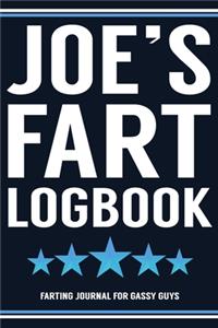 Joe's Fart Logbook Farting Journal For Gassy Guys