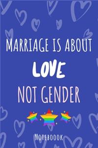 Marriage is about love not gender