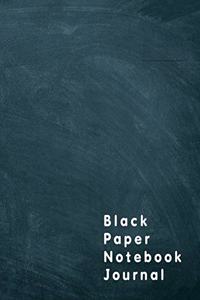 Black Paper Notebook Journal