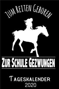 Zum Reiten geboren zur Schule gezwungen - Tageskalender 2020