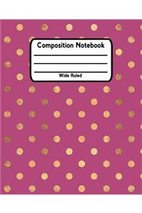 Composition Notebook Wide Ruled
