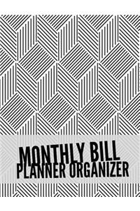 Monthly Bill Planner Organizer