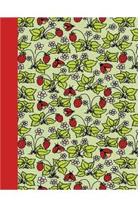Journal: Ladybugs (Red) 8x10 - Lined Journal - Writing Journal with Blank Lined Pages