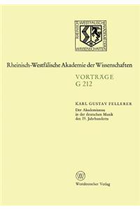 Der Akademismus in Der Deutschen Musik Des 19. Jahrhunderts
