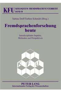 Fremdsprachenforschung heute