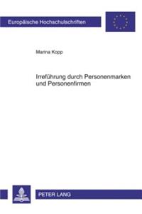 Irrefuehrung Durch Personenmarken Und Personenfirmen