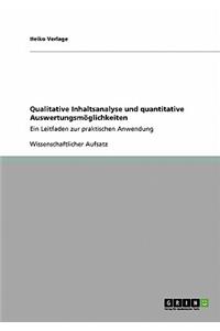 Qualitative Inhaltsanalyse und quantitative Auswertungsmöglichkeiten