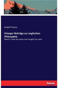 Erlanger Beiträge zur englischen Philosophie