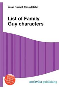 List of Family Guy Characters