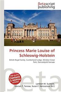 Princess Marie Louise of Schleswig-Holstein