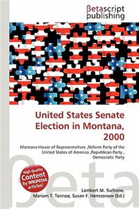 United States Senate Election in Montana, 2000