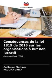 Conséquences de la loi 1819 de 2016 sur les organisations à but non lucratif