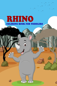 Rhino Coloring Book For Toddlers