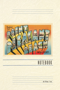 Vintage Lined Notebook Greetings from Point Pleasant Beach, New Jersey