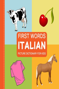 First Words, Italian Picture Dictionary for Kids