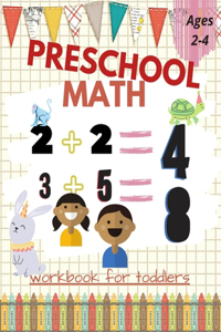 Preschool Math Workbook for Toddlers Ages 2-4