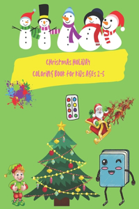 christmas holiday coloring book for kids ages 2-5