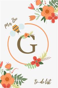 Mrs. Bee G To-Do List
