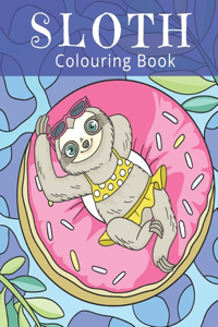 Sloth Colouring Book