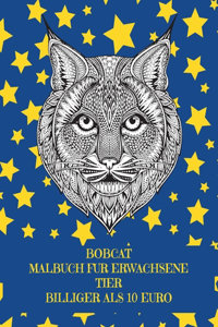 Malbuch für Erwachsene - Billiger als 10 Euro - Tier - Bobcat