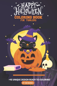 happy halloween coloring book For Toddlers