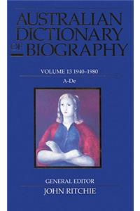 Australian Dictionary of Biography V13