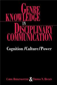 Genre Knowledge in Disciplinary Communication