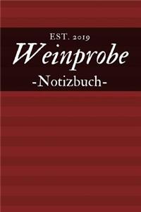 Est. 2019 Weinprobe Notizbuch