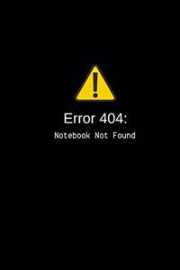 error 404 notebook not found