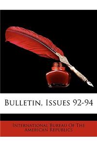 Bulletin, Issues 92-94