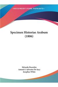 Specimen Historiae Arabum (1806)