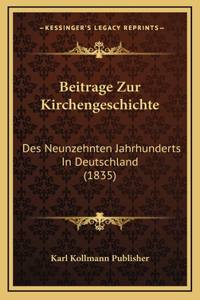 Beitrage Zur Kirchengeschichte