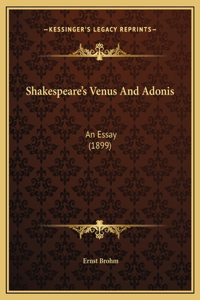 Shakespeare's Venus And Adonis