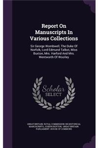 Report on Manuscripts in Various Collections