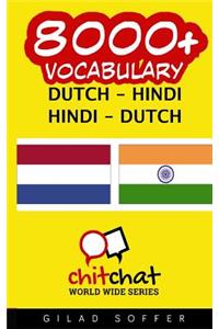 8000+ Dutch - Hindi Hindi - Dutch Vocabulary