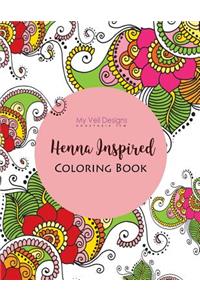 Henna Inspired Art and Coloring Book