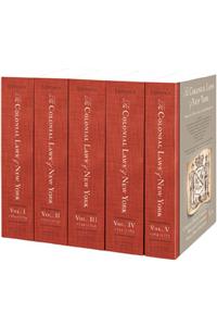 The Colonial Laws of New York from the Year 1664 to the Revolution (1664-1775) (5 Vols.)