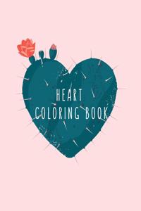 Heart Coloring Book: Heart Gifts for Kids 4-8, Girls or Adult Relaxation - Stress Relief lover Birthday Coloring Book Made in USA