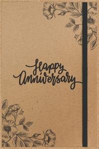 Happy Anniversary Notebook Gift