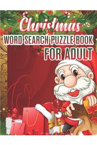 Christmas Word Search Puzzle book For Adult