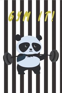 GYM IT Panda Workout Logbook