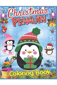 Christmas Penguin Coloring Book